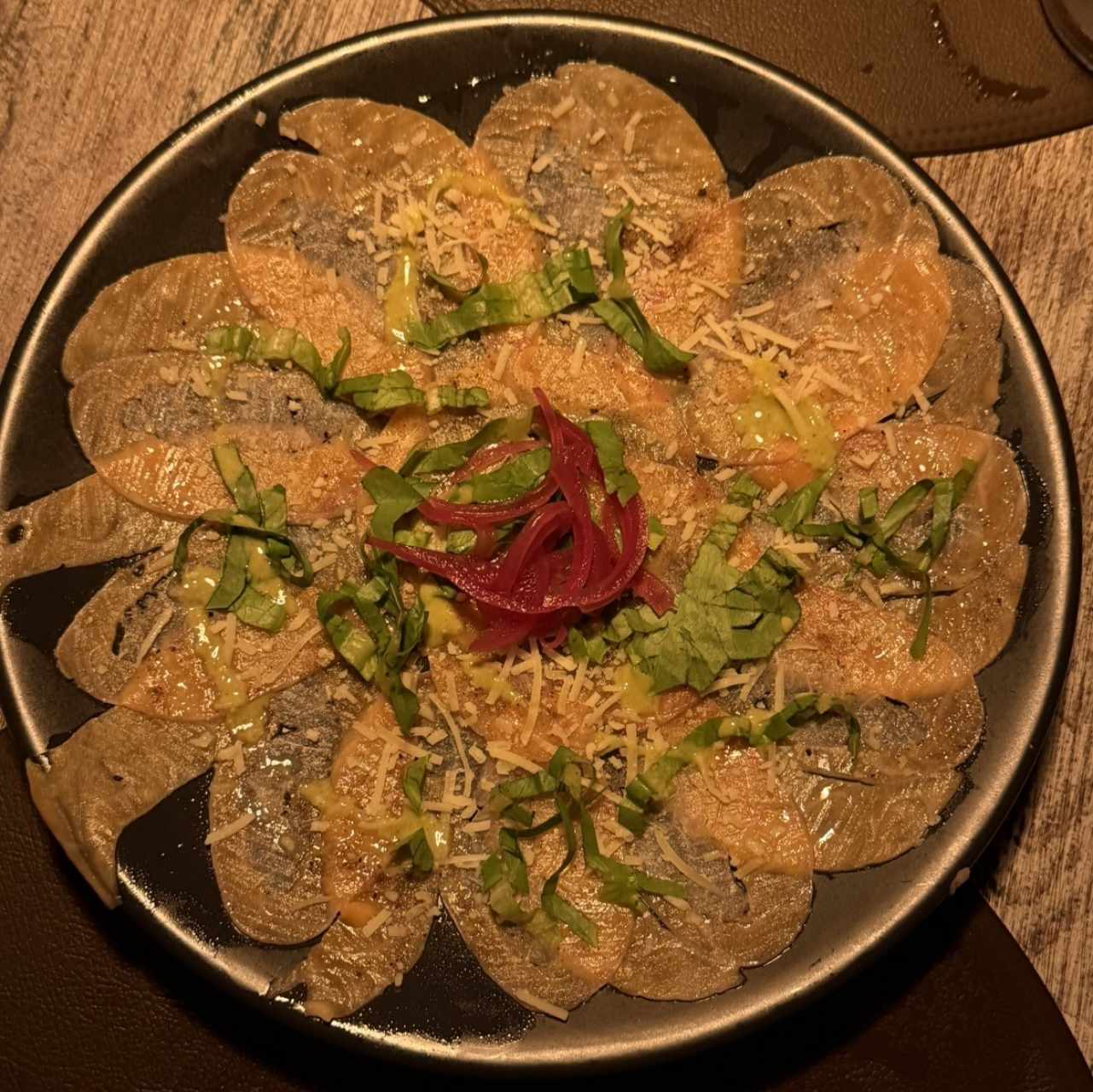Entrantes - Carpaccio Strega