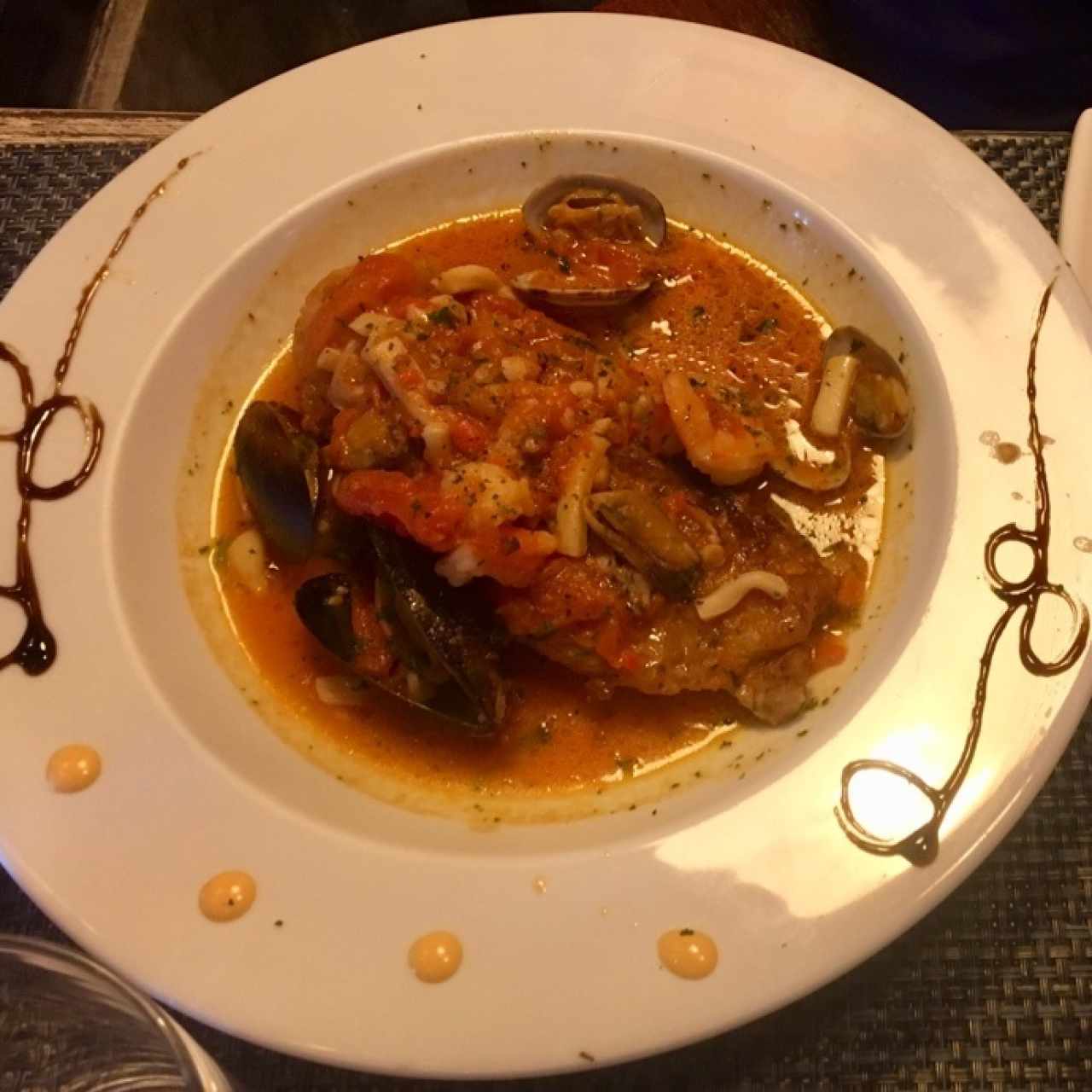 Filete de Corvina a la Marinera.