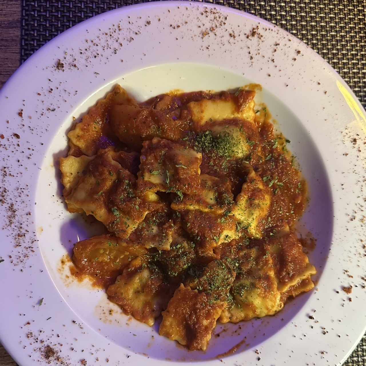 Raviolis de carne al Fileto