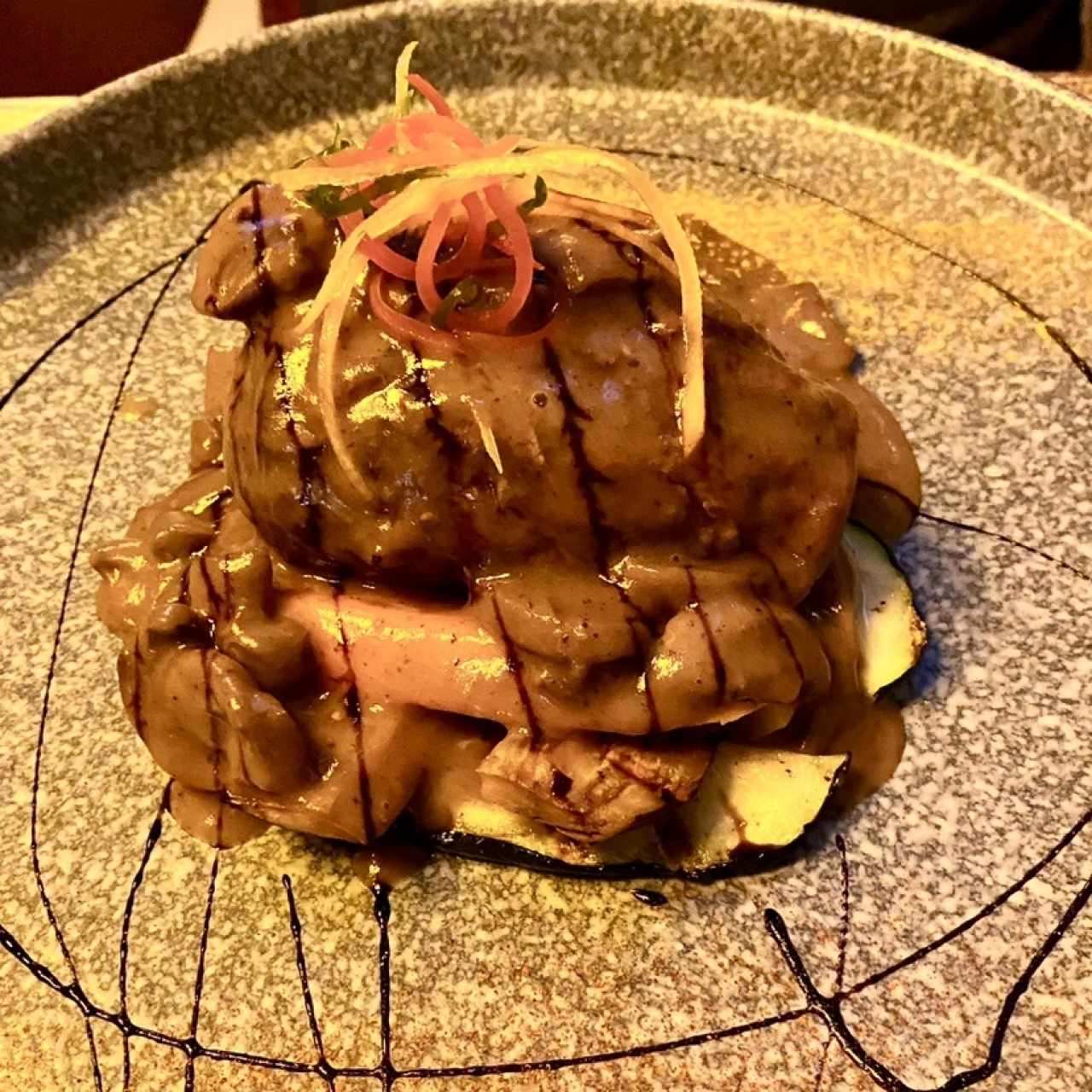 Corte de Filete de Res en Salsa de Champiñones
