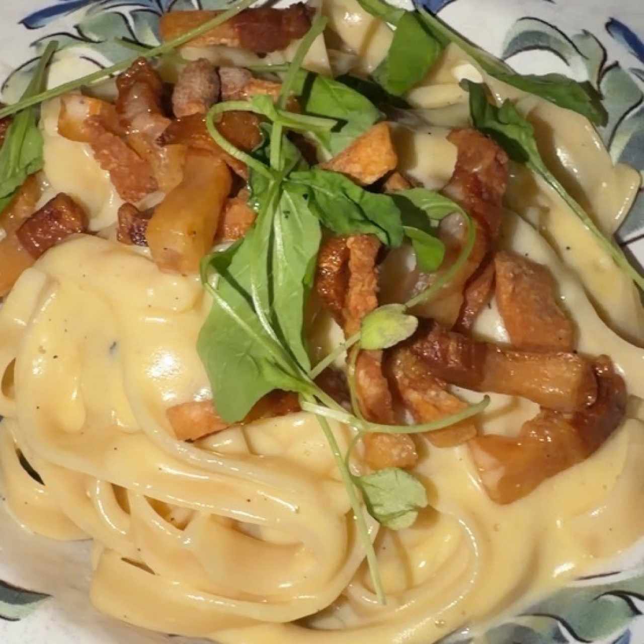 Fetuccini a la Carbonara