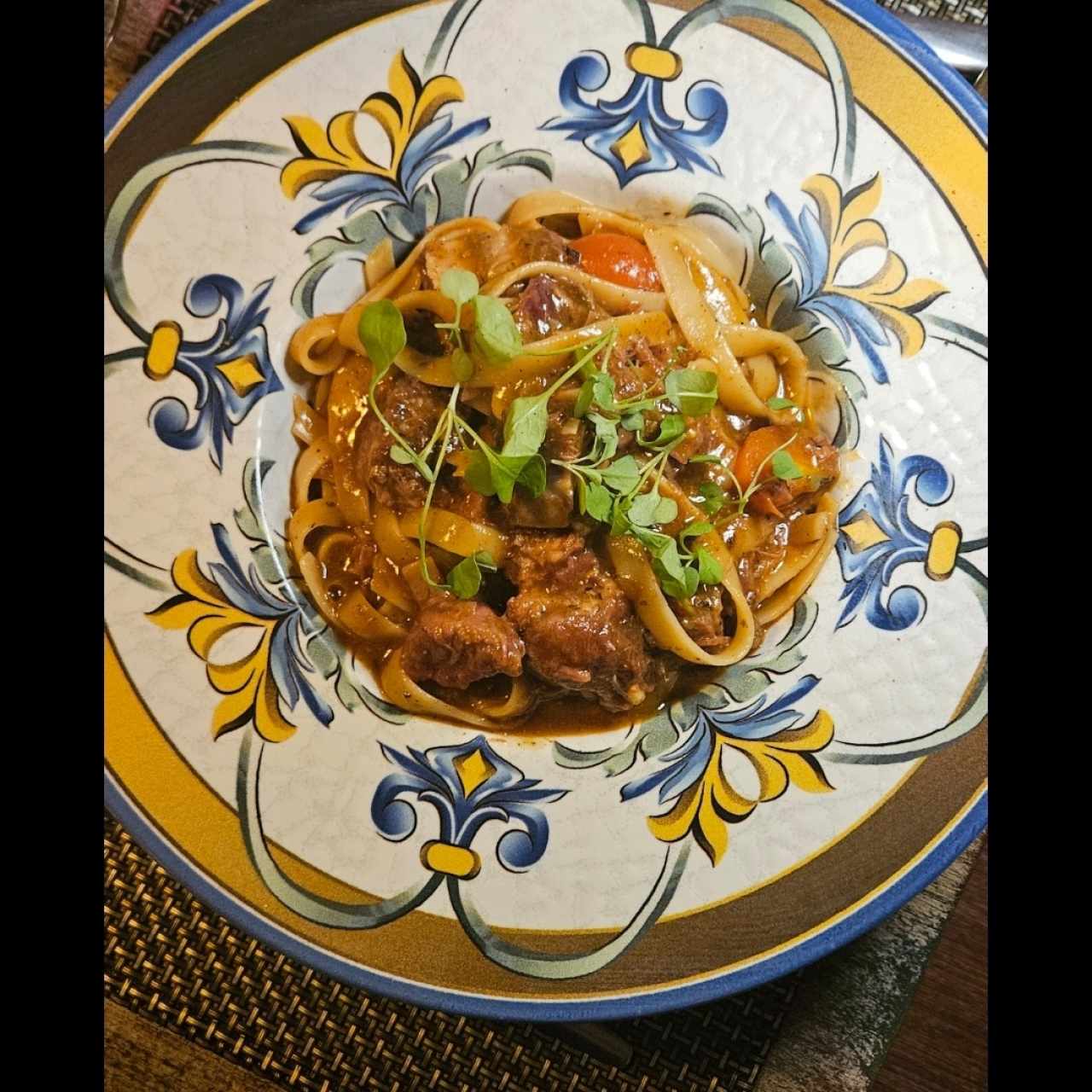 Fetuccini en Estofado de Shorts Ribs
