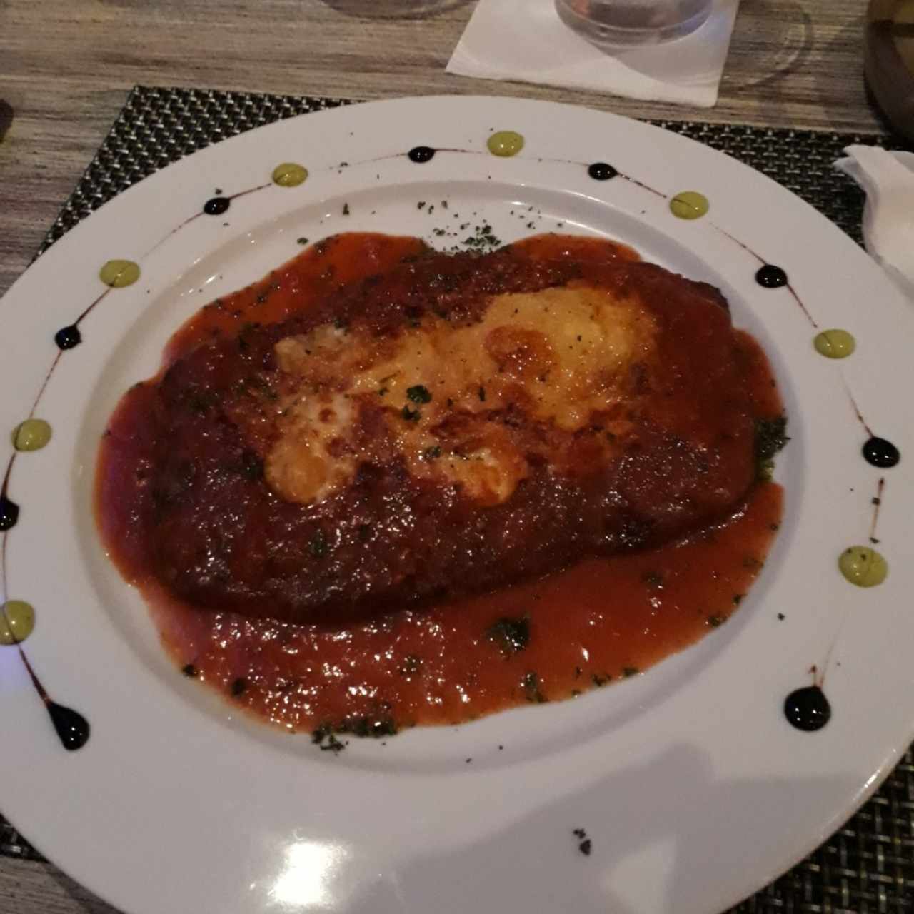 Bistec a la parmigiana