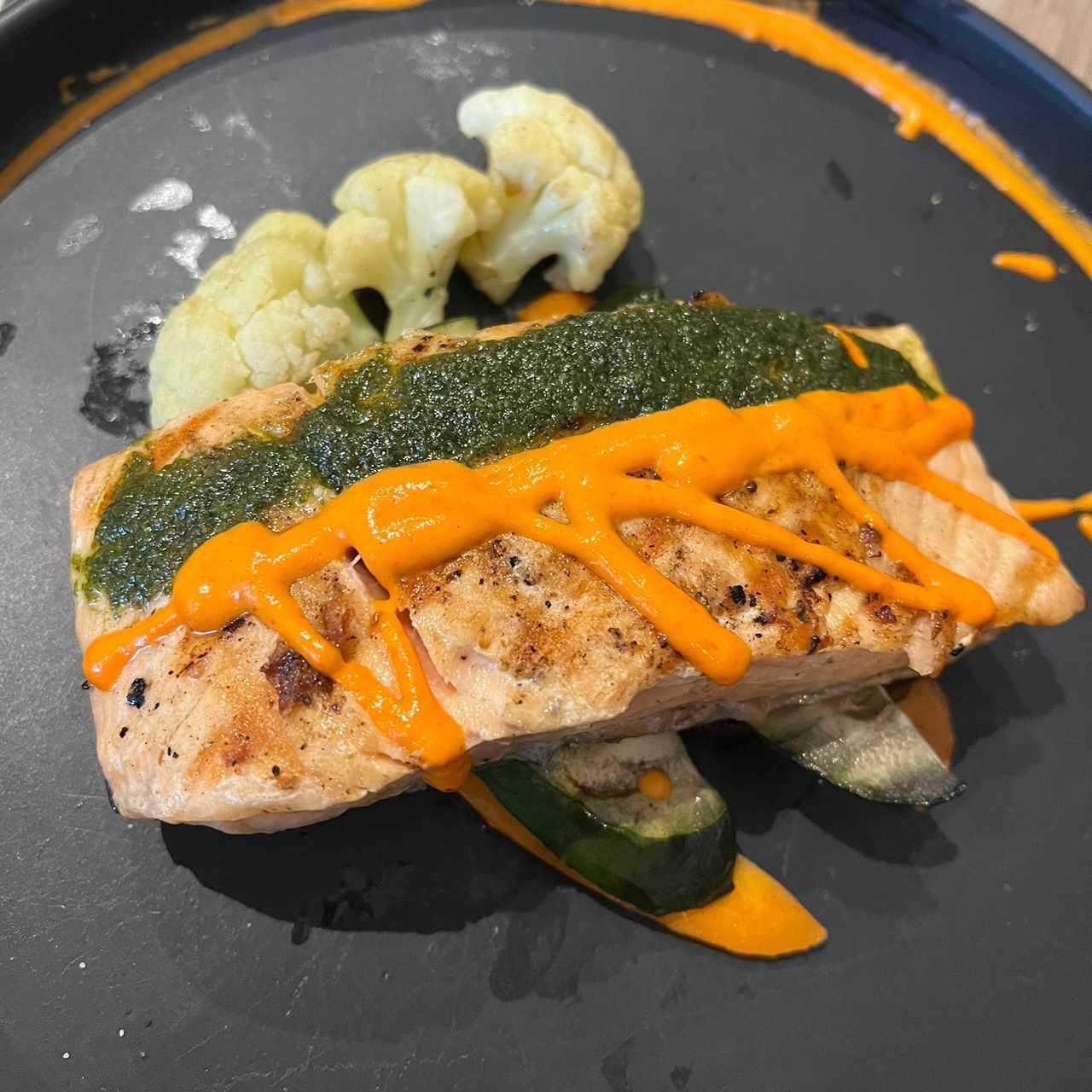Salmón con cilantro