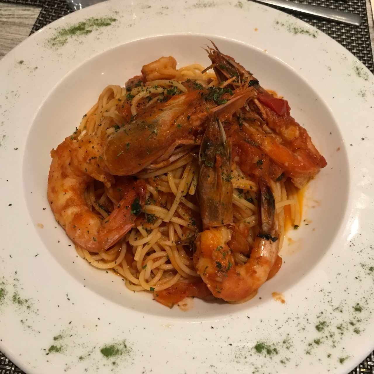 vermicelli di langostinos il pomodoro