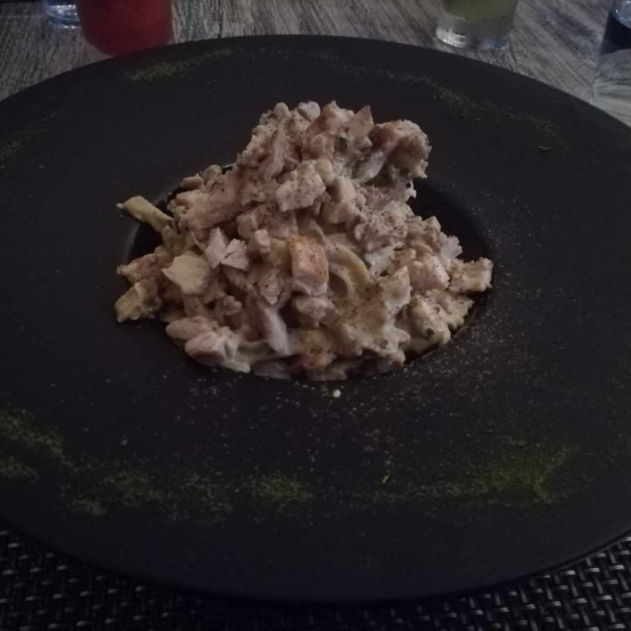 fetuccine de pollo
