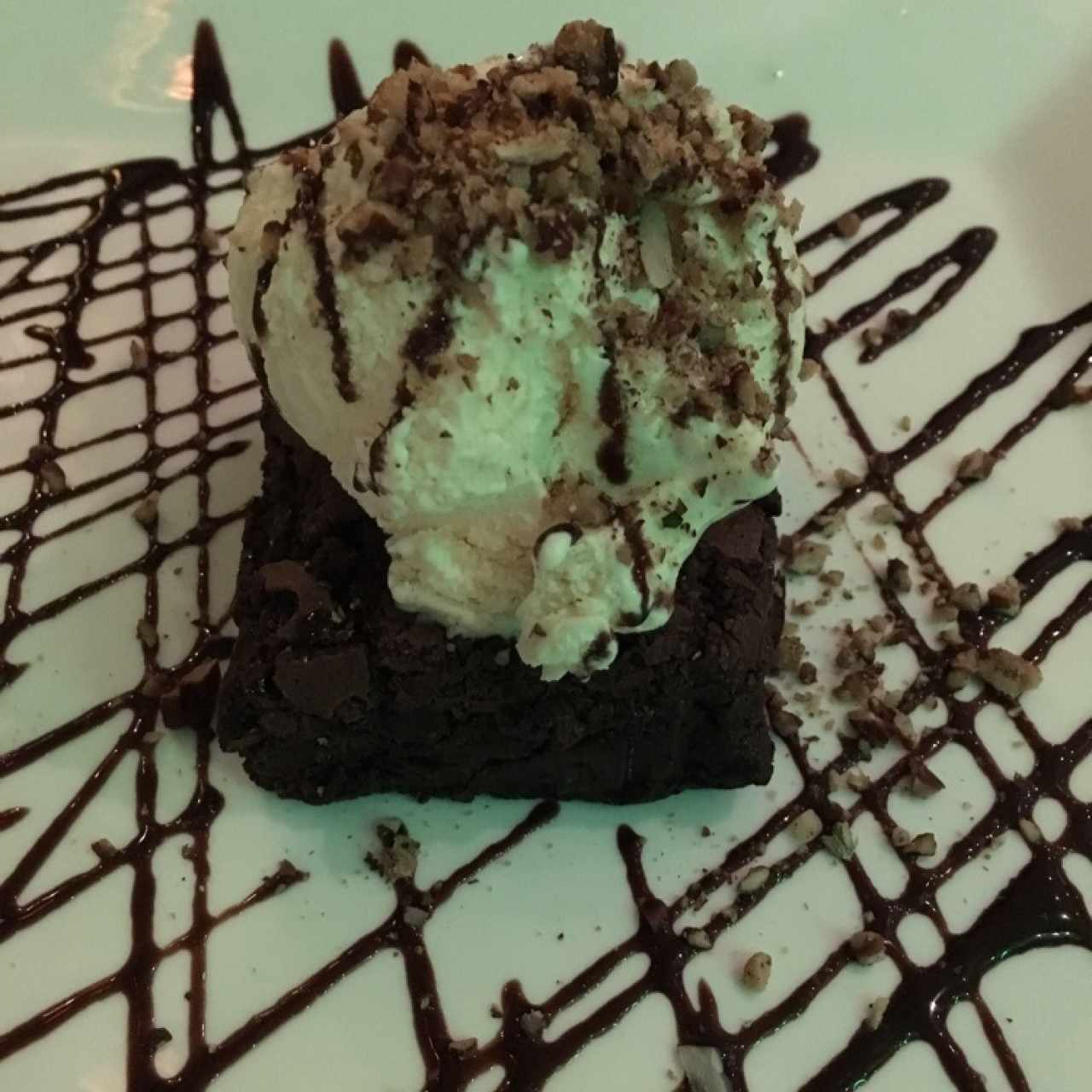 Postres - Brownie con Helado