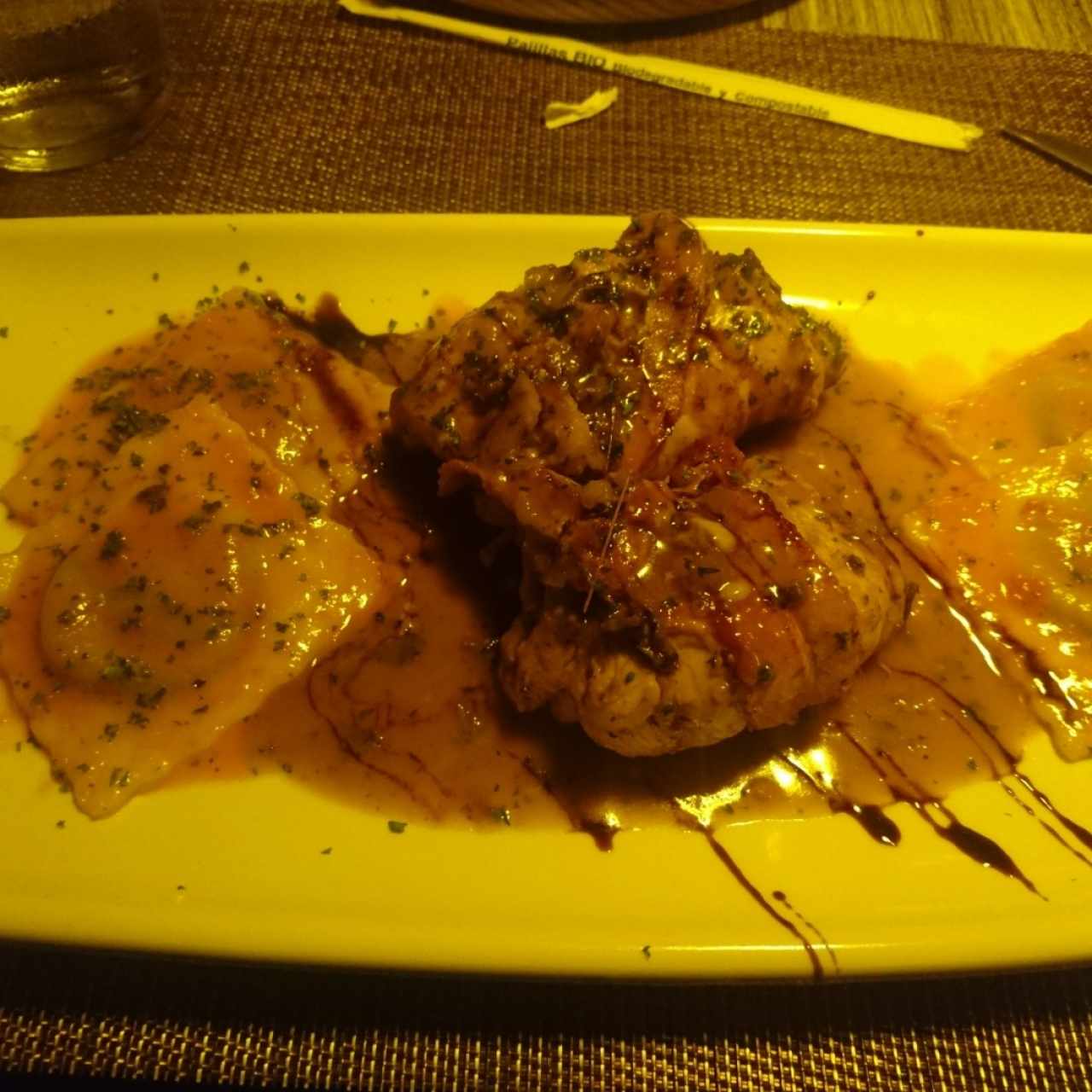 Pollo horneado con especias 