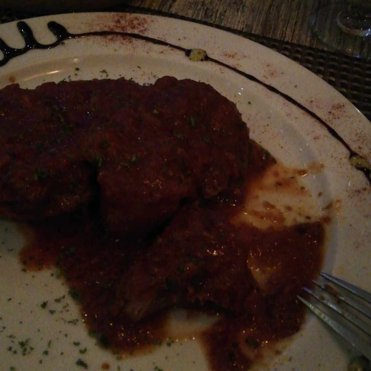 Ossobuco de Res con Linguini a la Crema