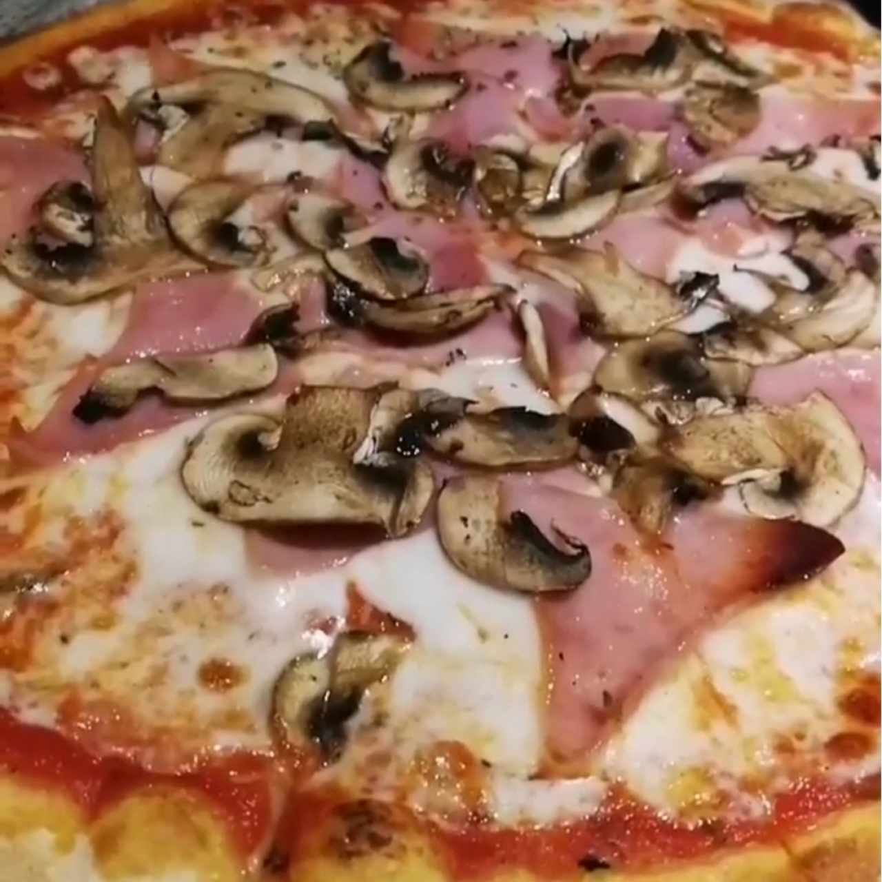 Jamón Cocido y champiñones