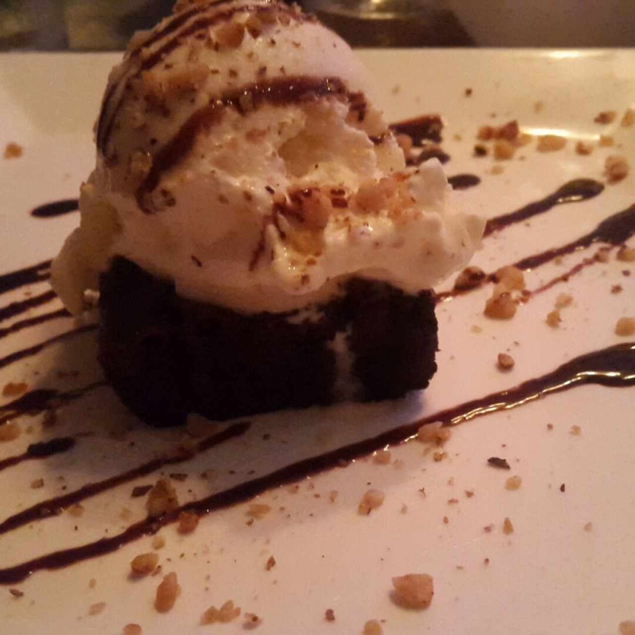 Postres - Brownie con Helado