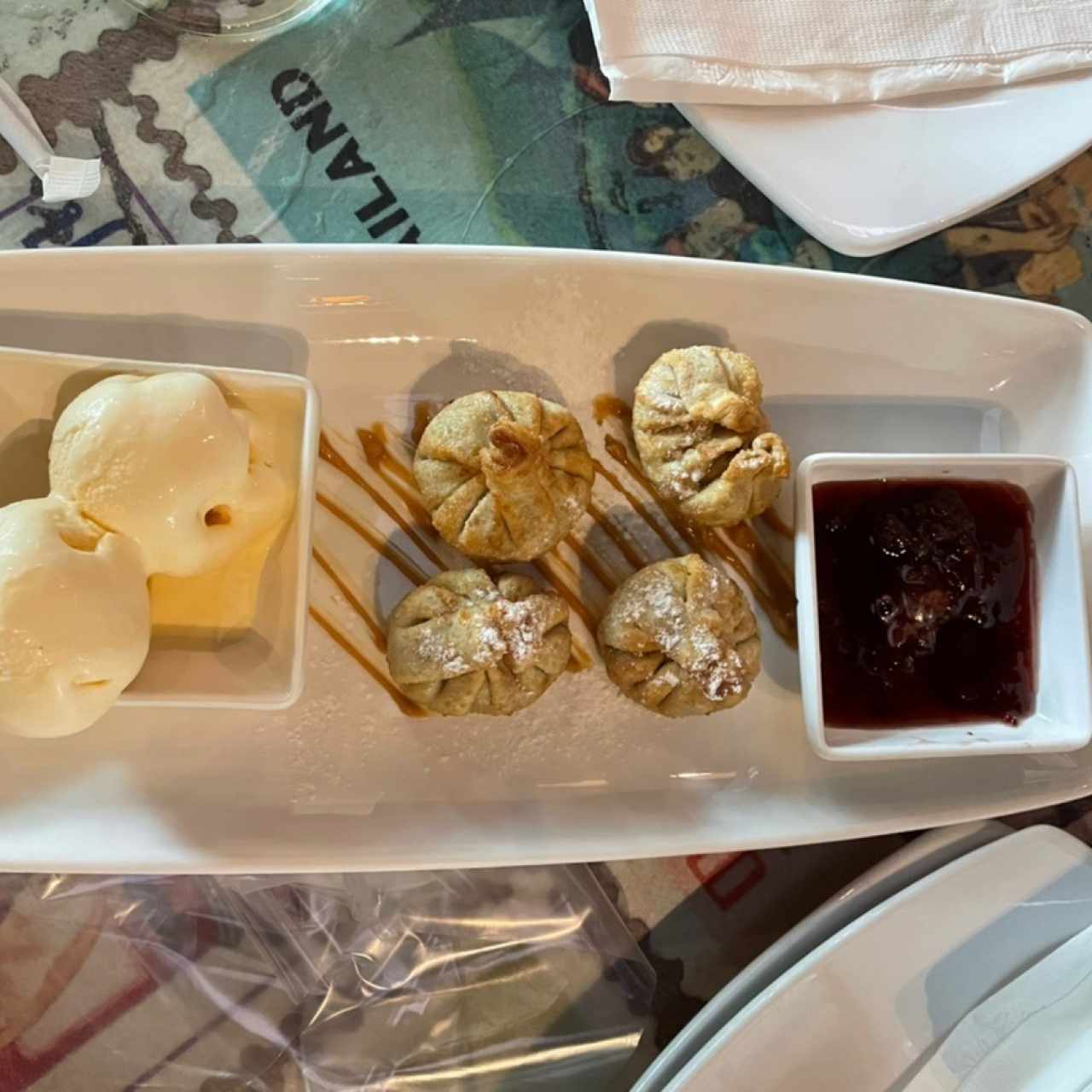 Wontons de Queso y Dulce de Leche