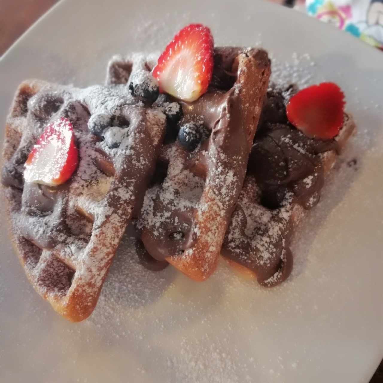 Waffles de  Nutella
