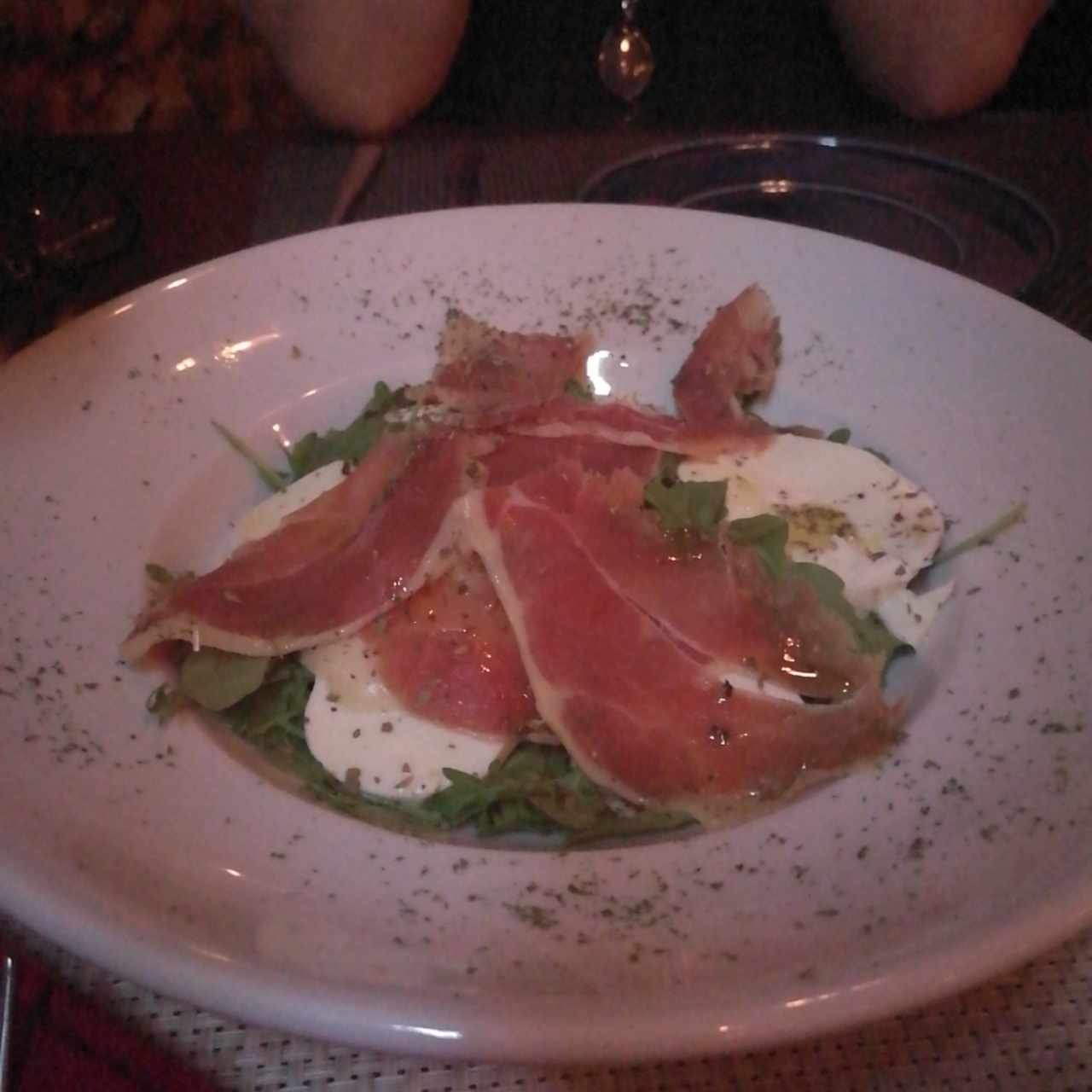 prosciutto e mozzarella