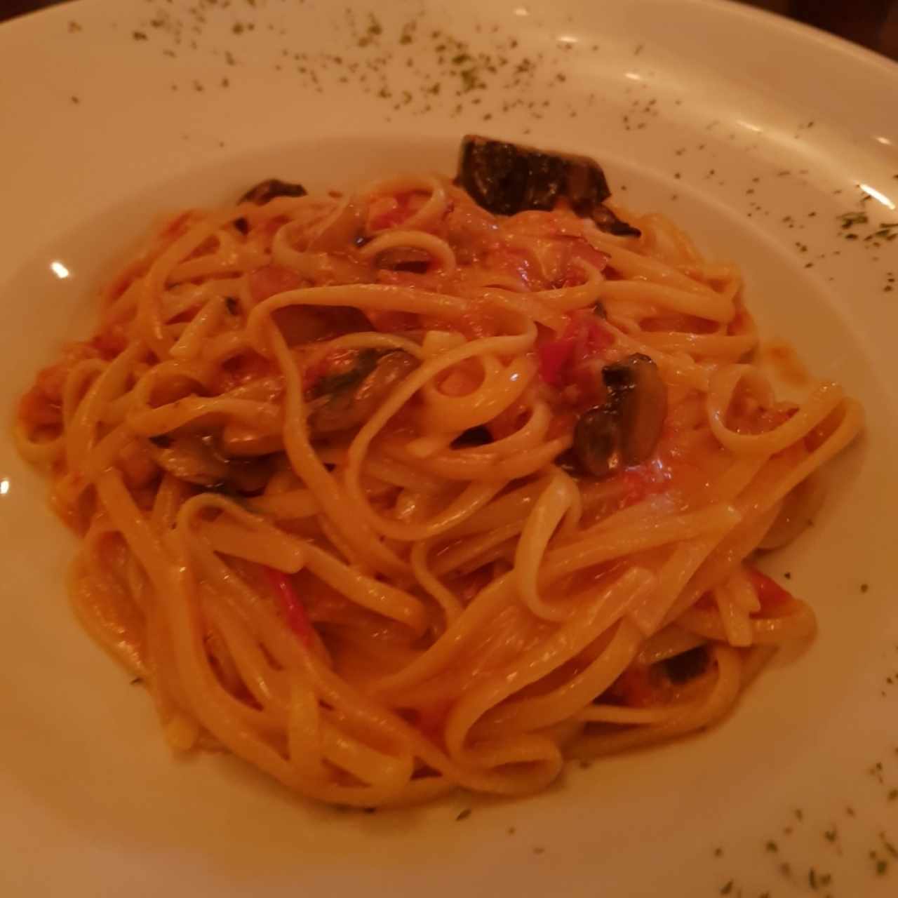 pasta con hongos