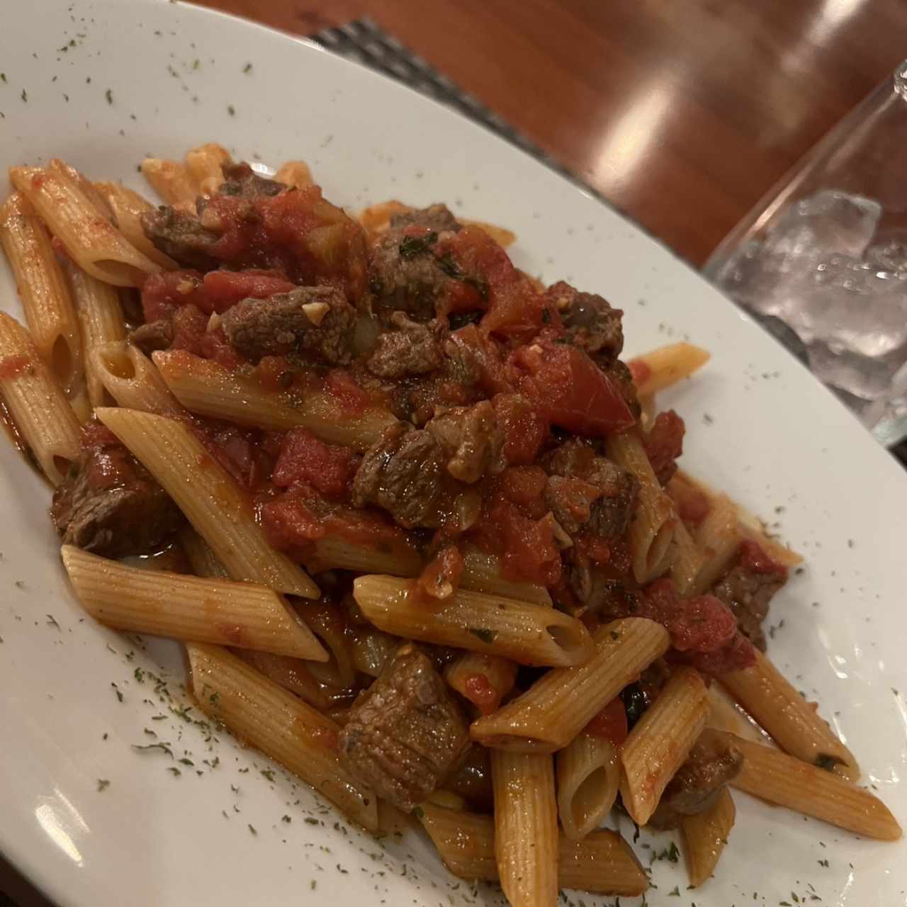 Pasta con carne 