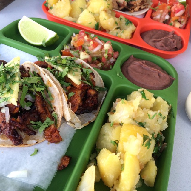 Tacos fajitas y al pastor