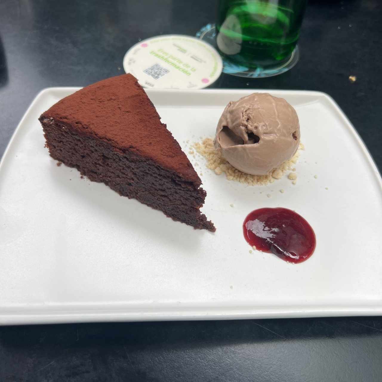 Tarta humeda de cacao 