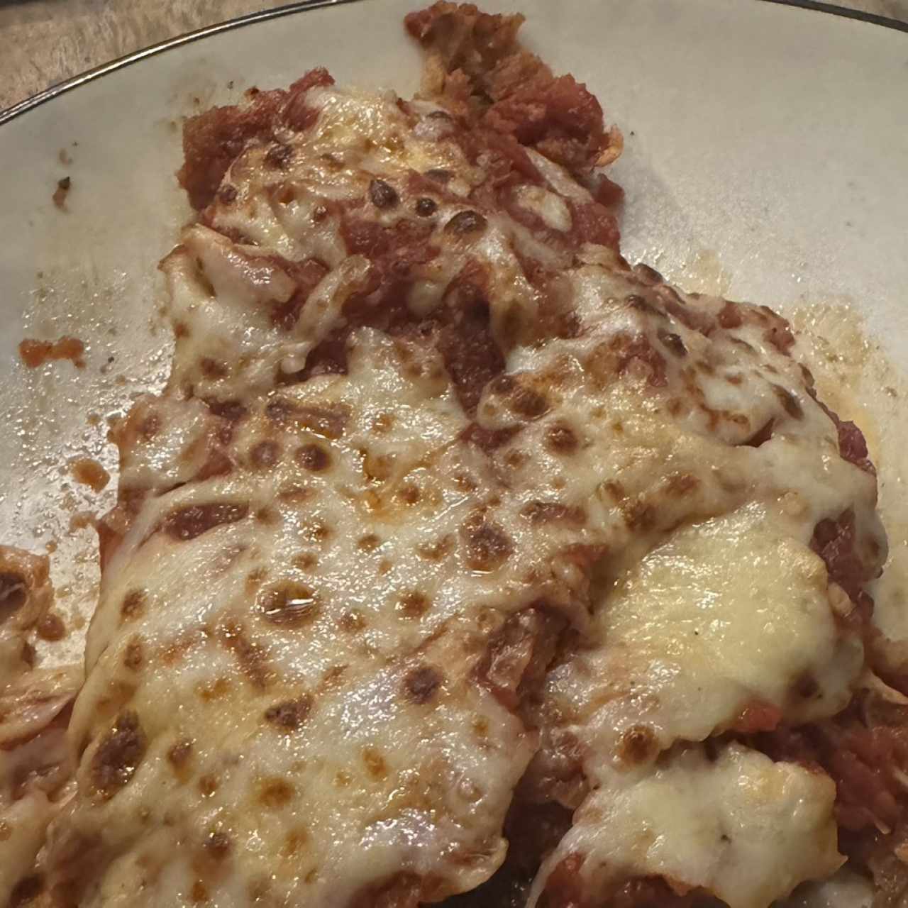 Milanesa de res parmesano