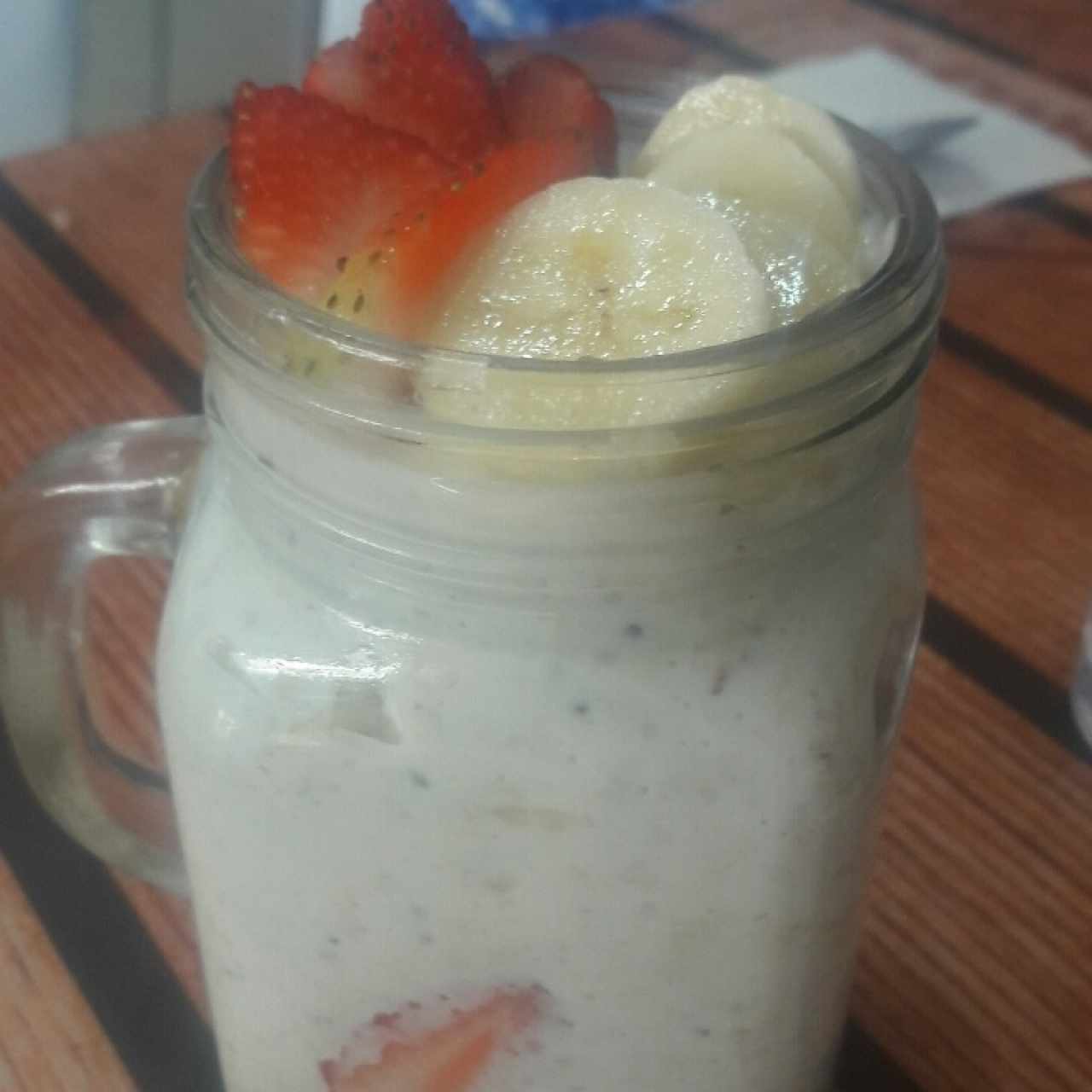chia puding de guineo y fresa