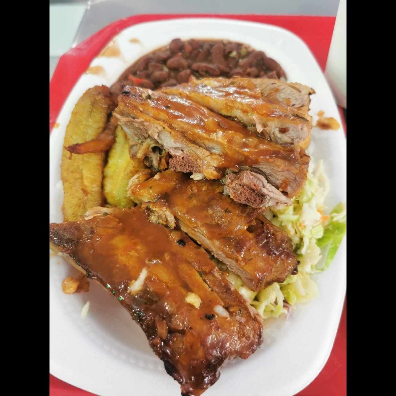 Costillas comida completa 
