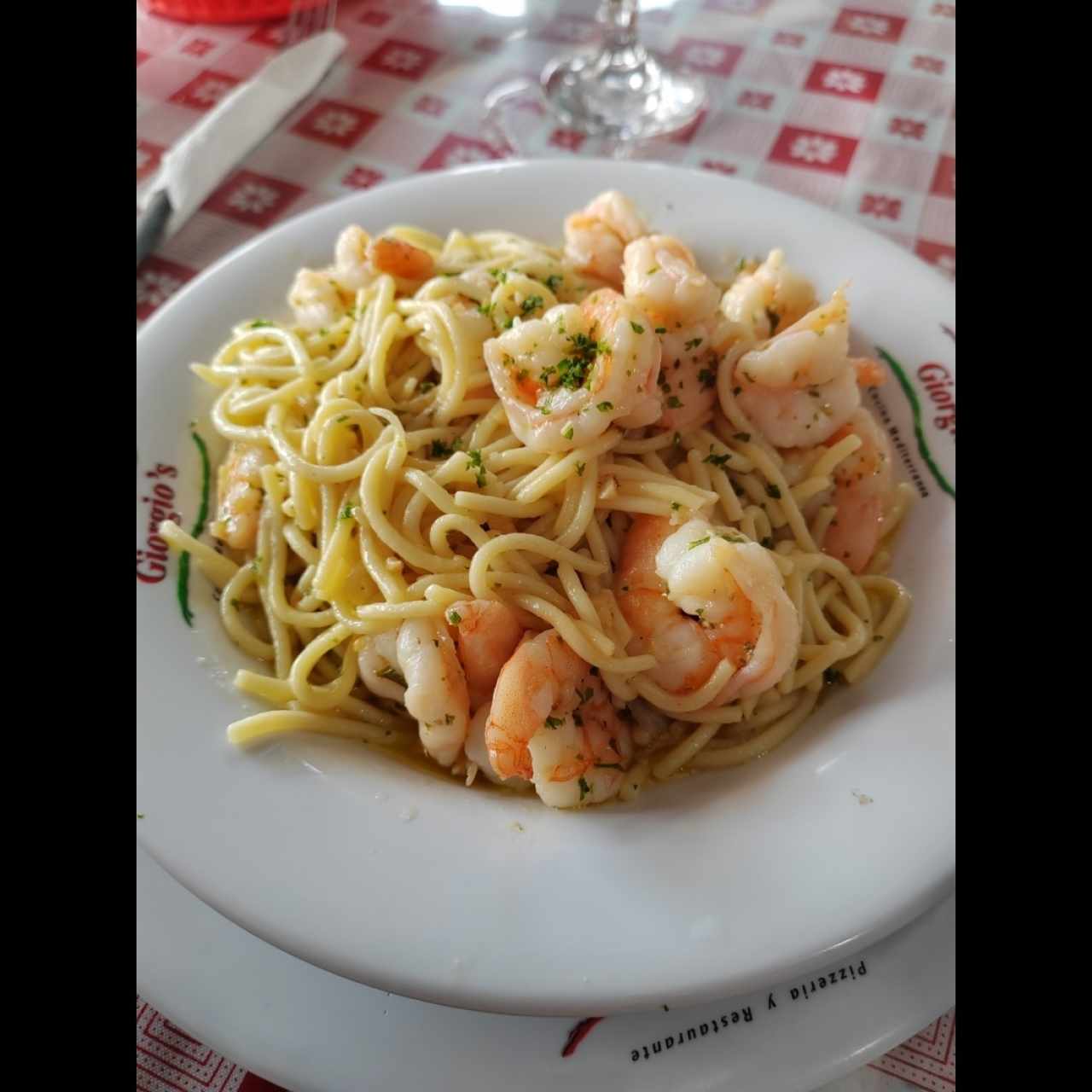 Spaghetti - Spaghetti con camarones