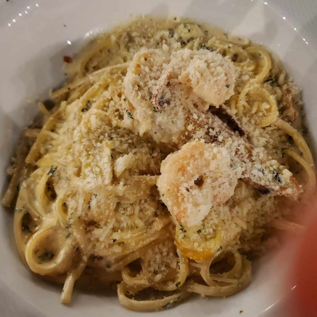 Pastas - Fetuccini con langostinos 