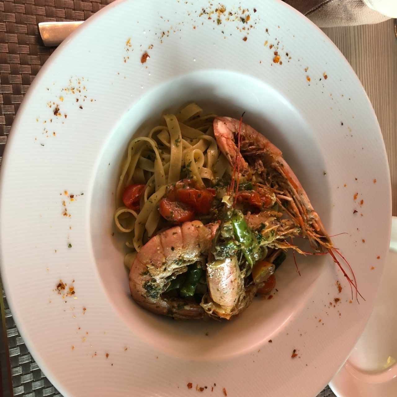 pasta de langostinos 