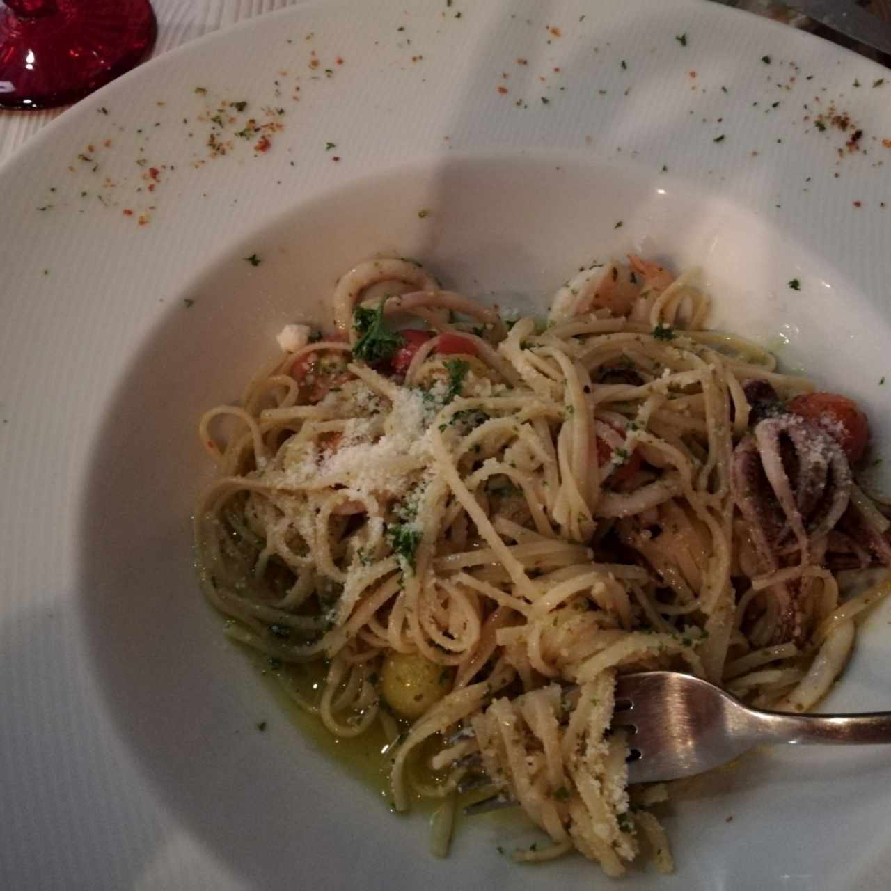 linguini di mari al olio