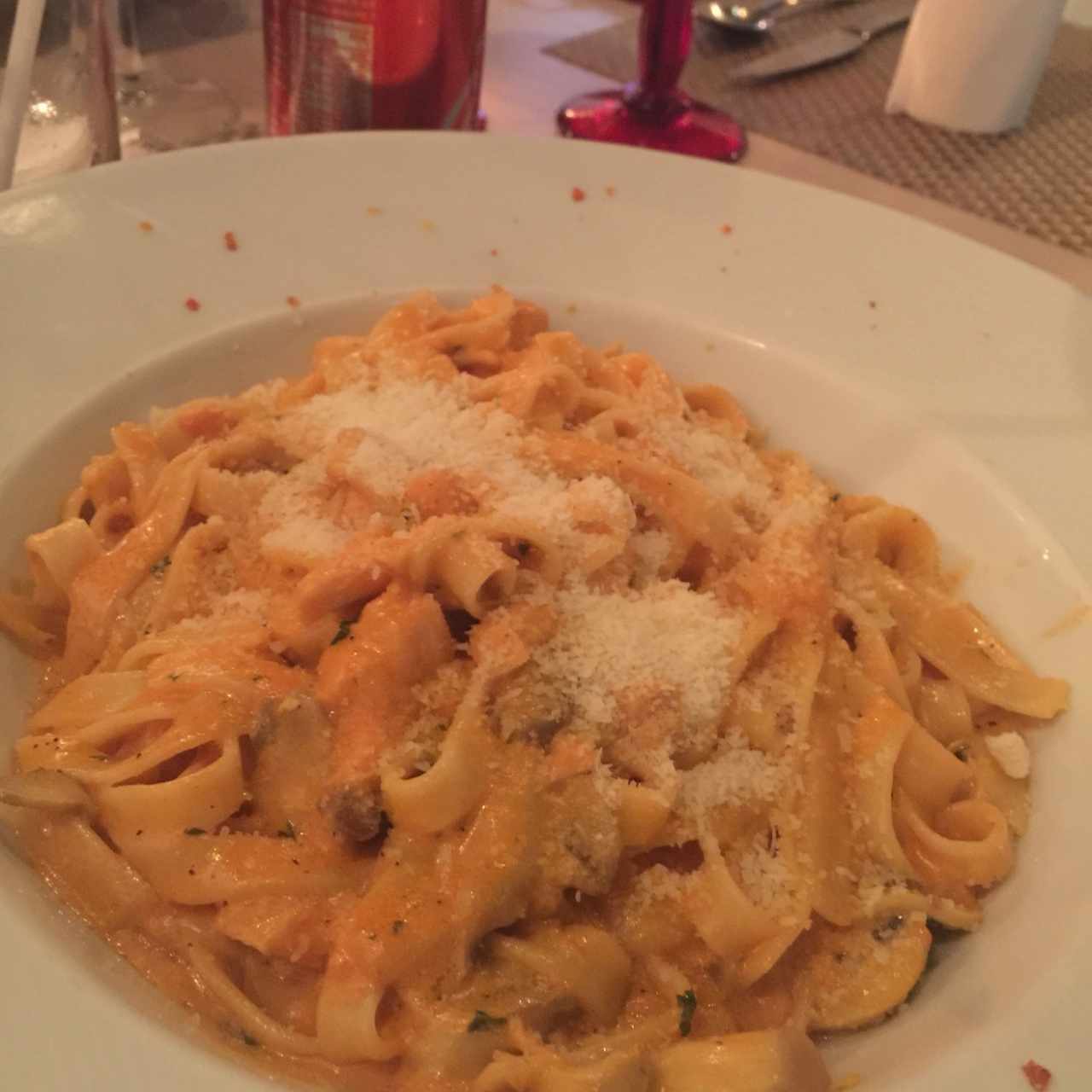 Linguine y Salmón