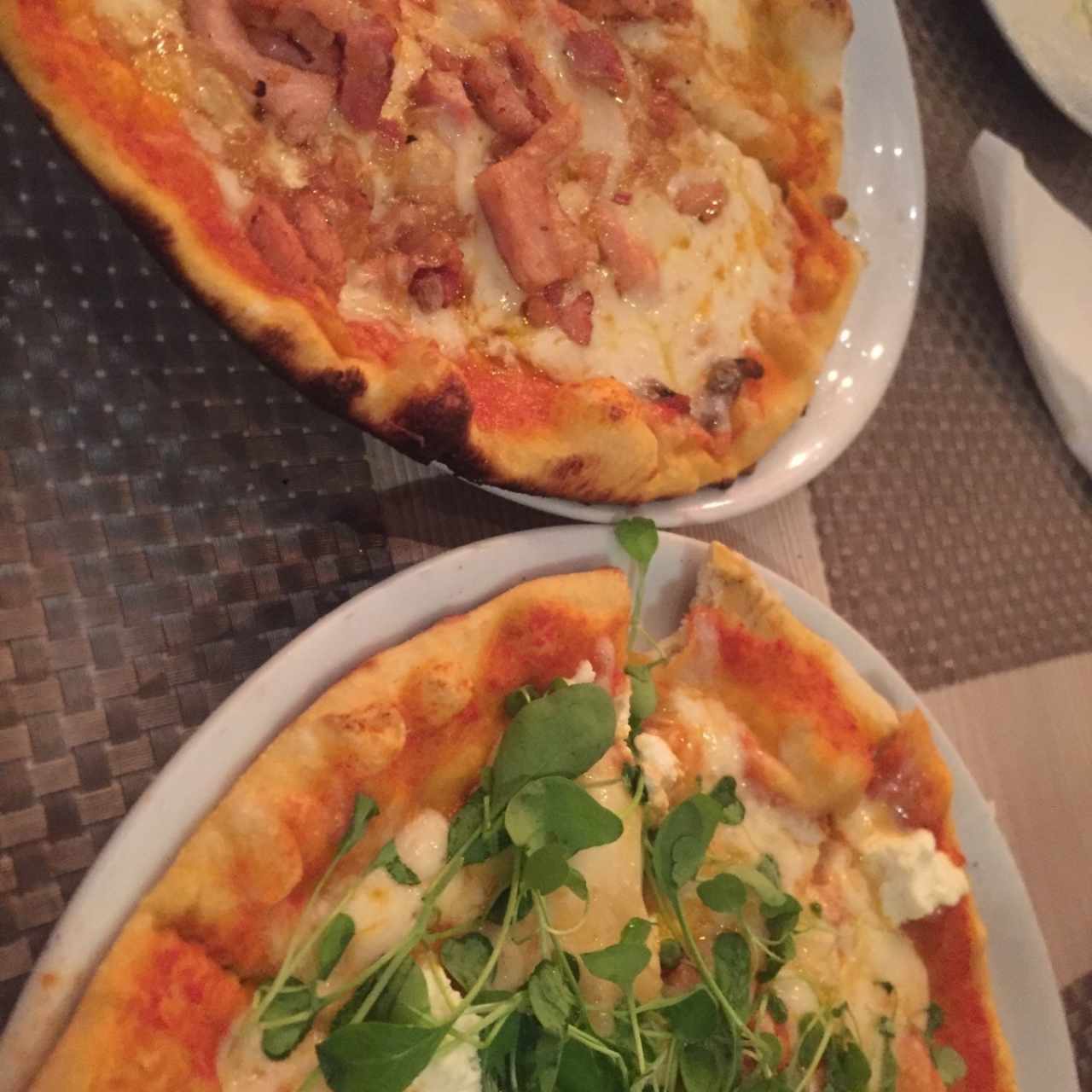 pizza rustica y de bacon