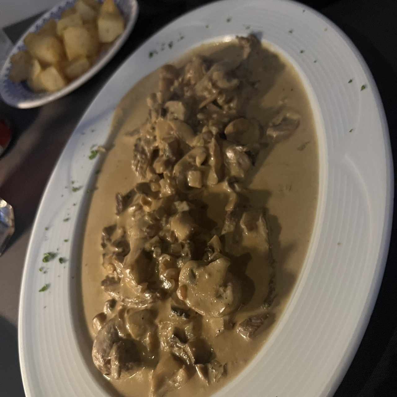 Strogonoff di Manzo con Funghi