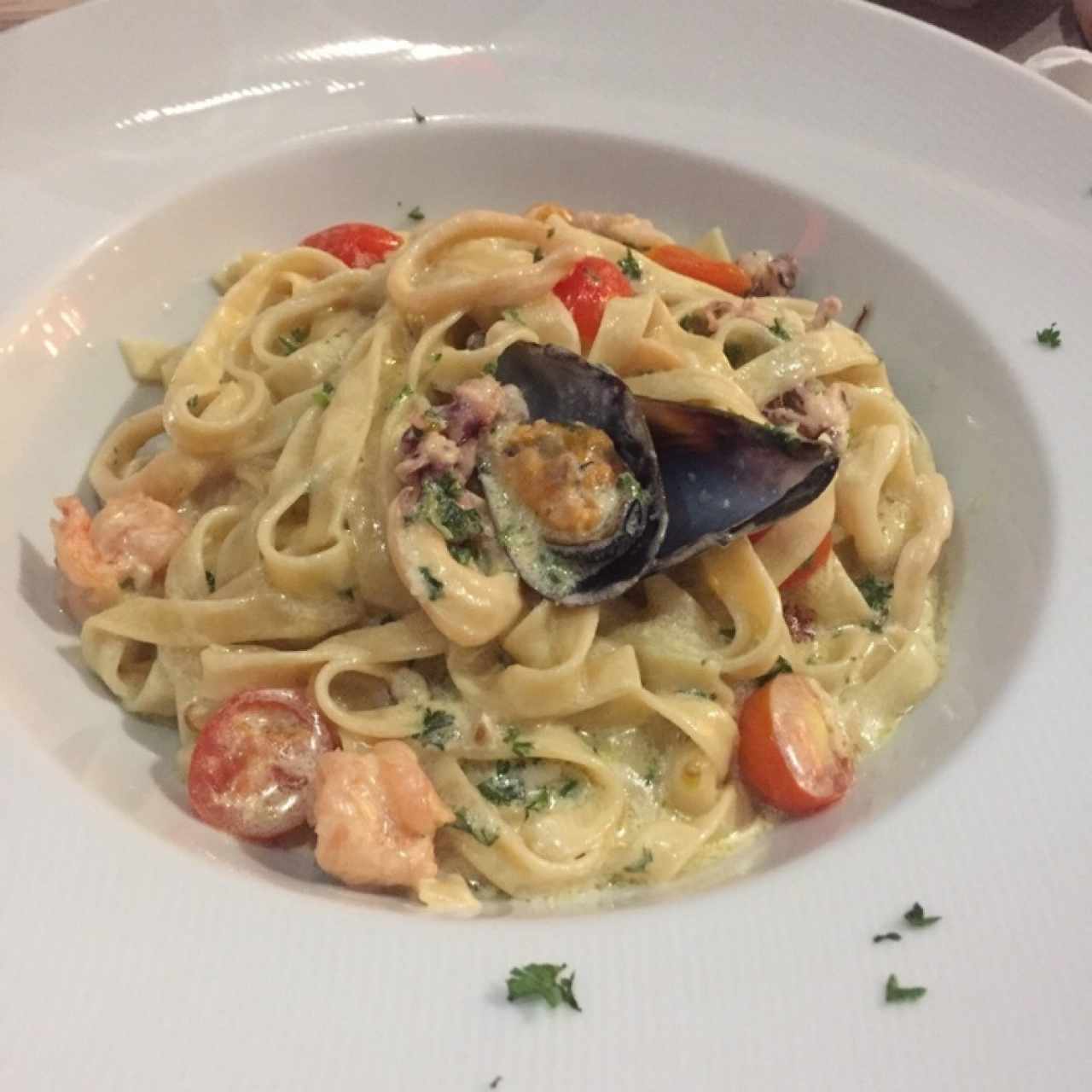 Fetuccini o linguini vongole