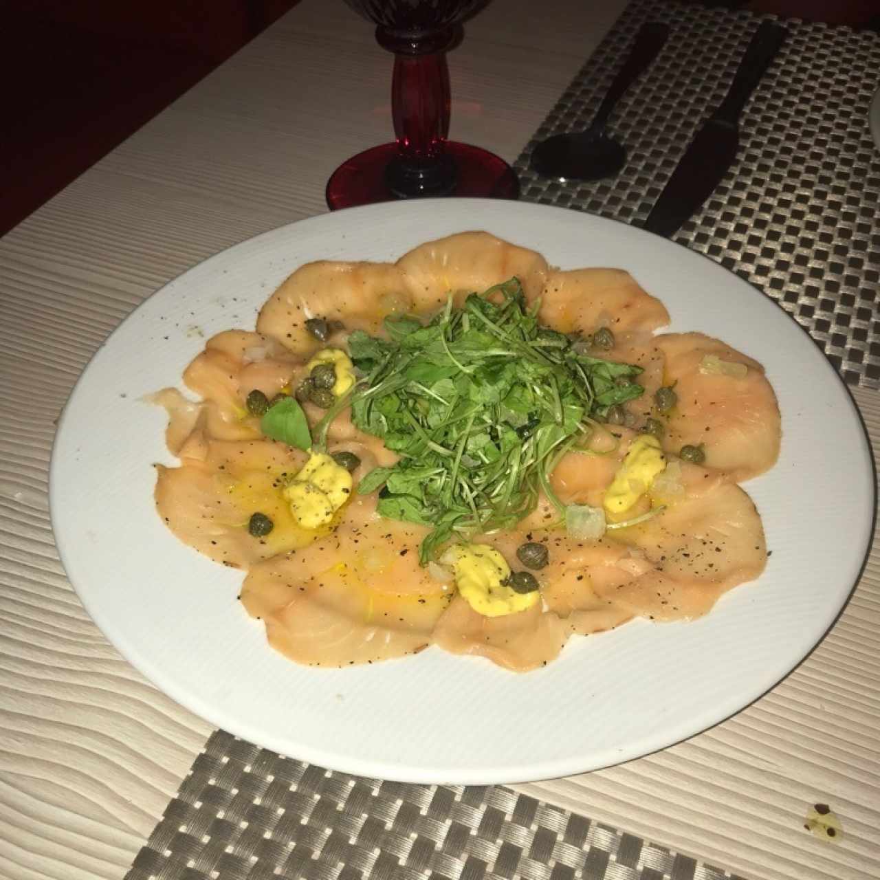 carpaccio de salmon 