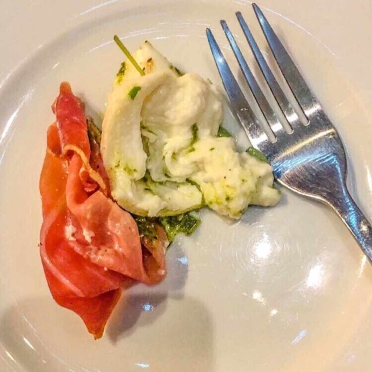 jamon con pesto