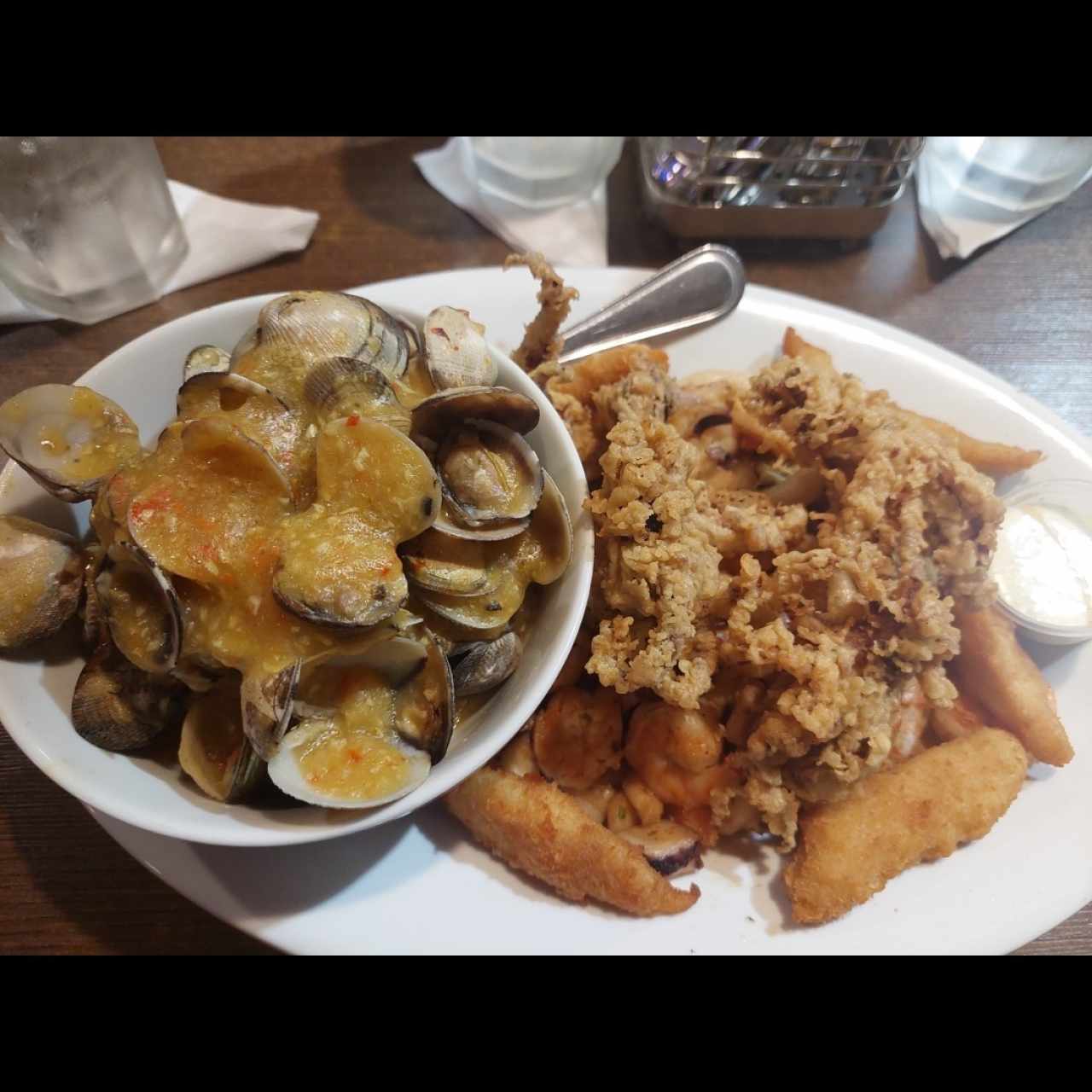 Picada de mariscos para 2