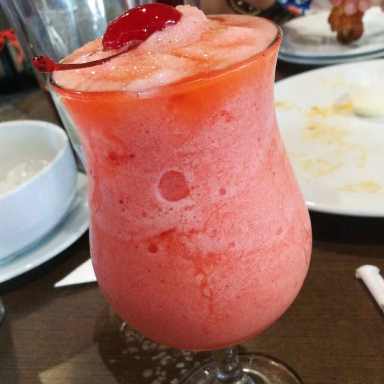 frosty de limón con fresa
