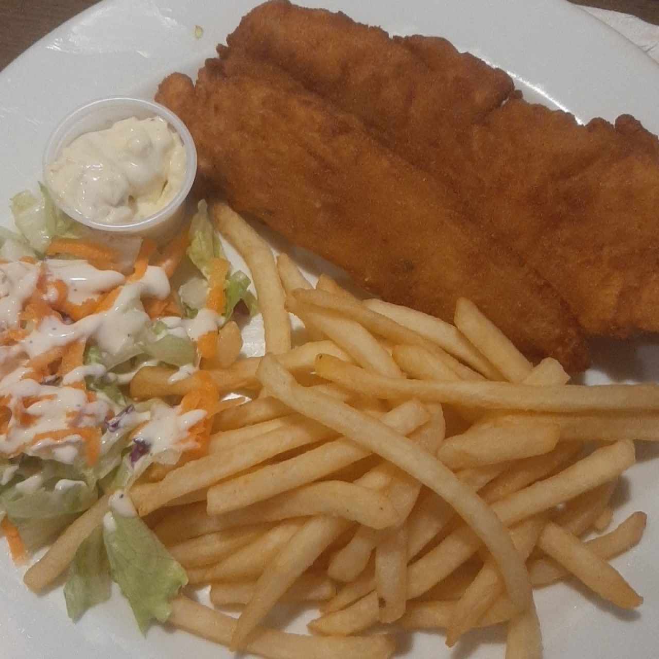 Filetes de Pescado Apanado con salsa Tártara