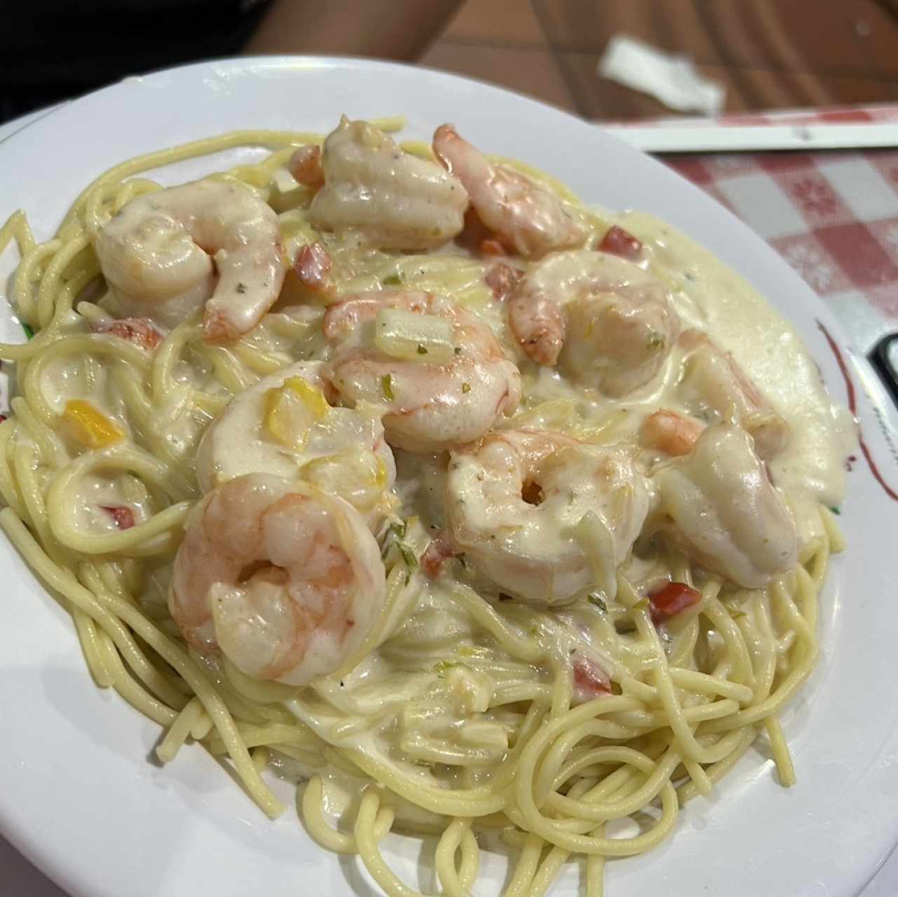 Spaghetti - Spaghetti con camarones