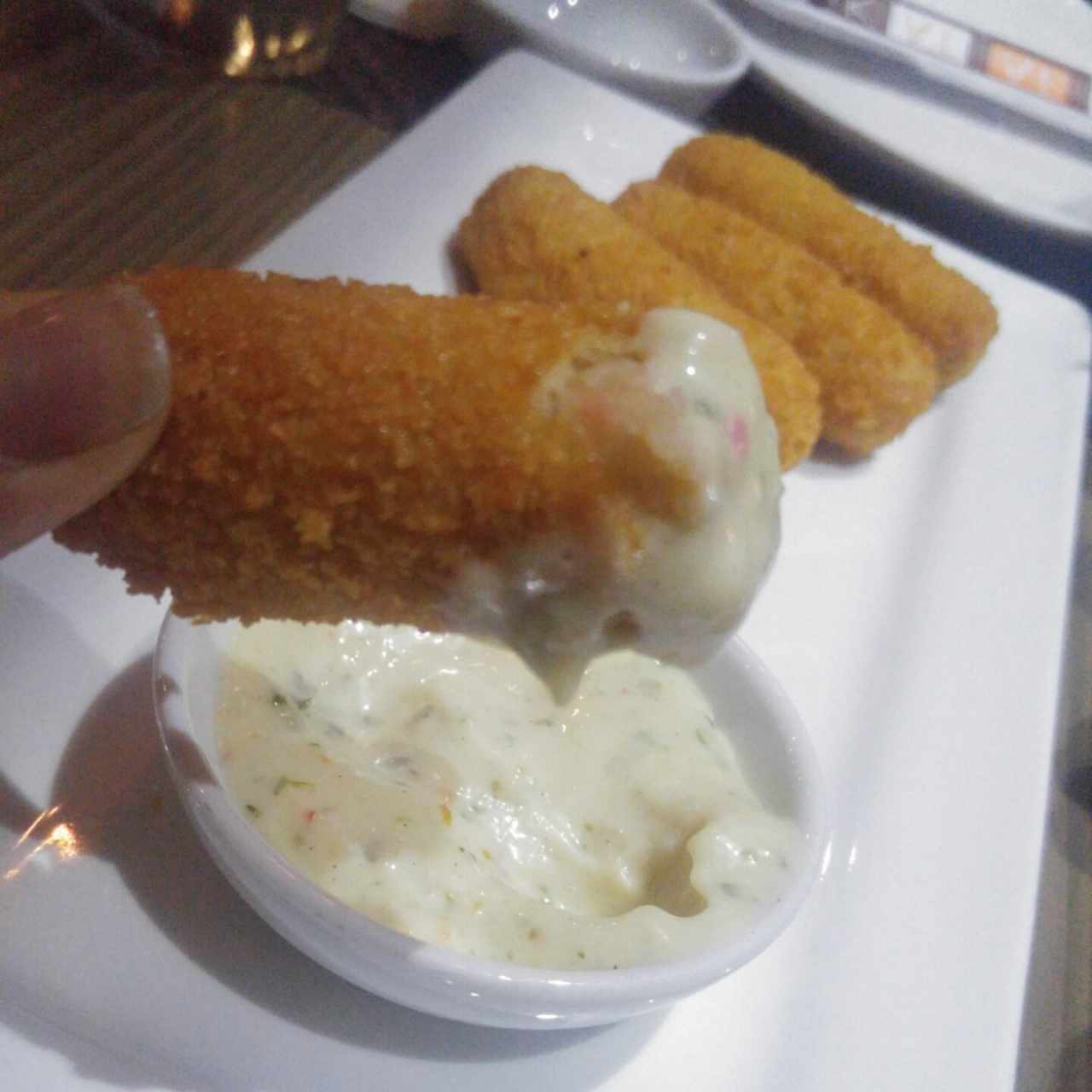 Croquetas de cangrejo