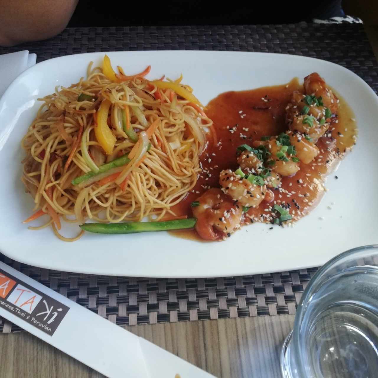 teppan de camarones