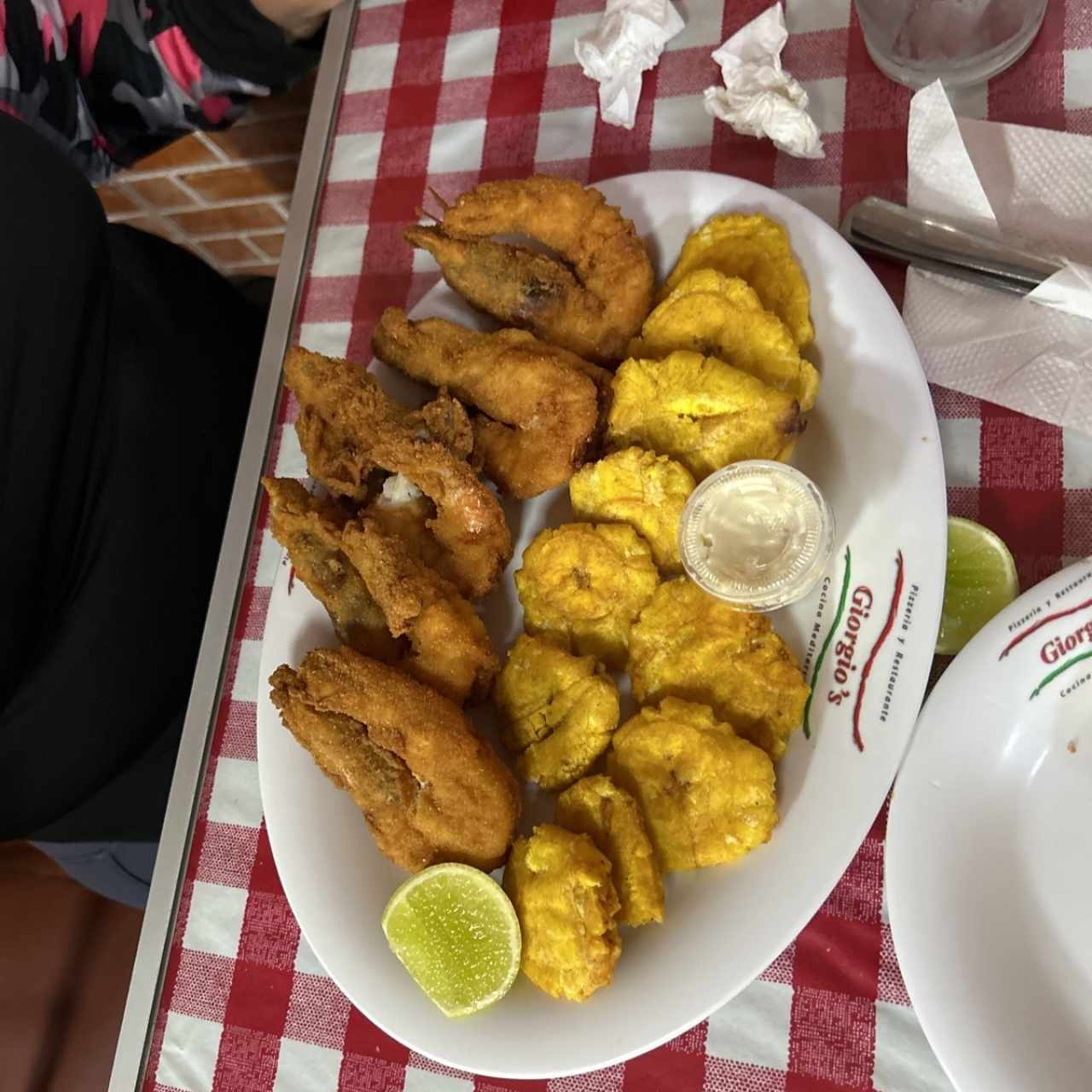 Mariscos - Langostinos apanados