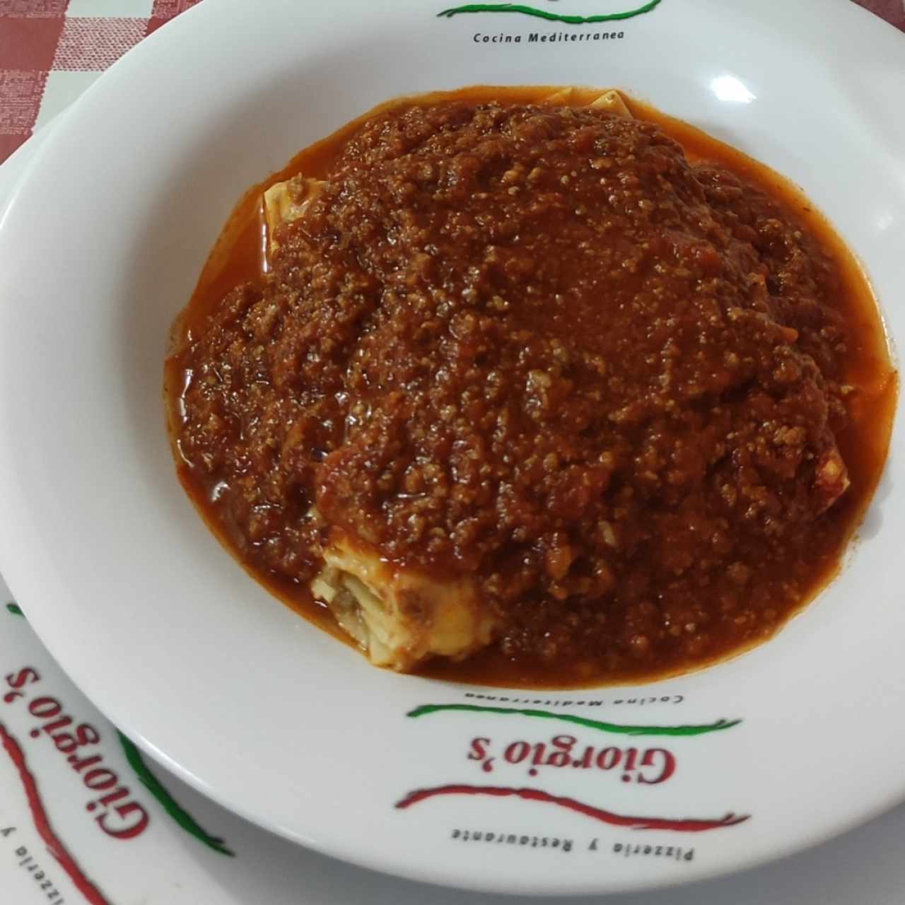Lasaña Pomodoro de carne 