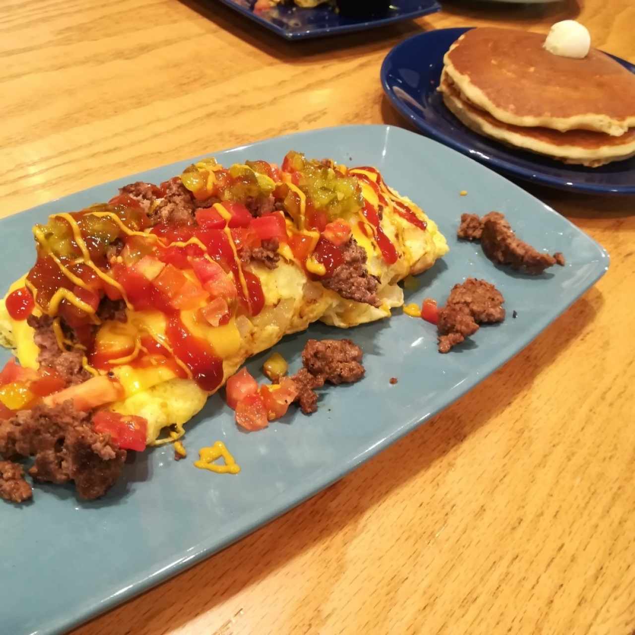 burger omelette