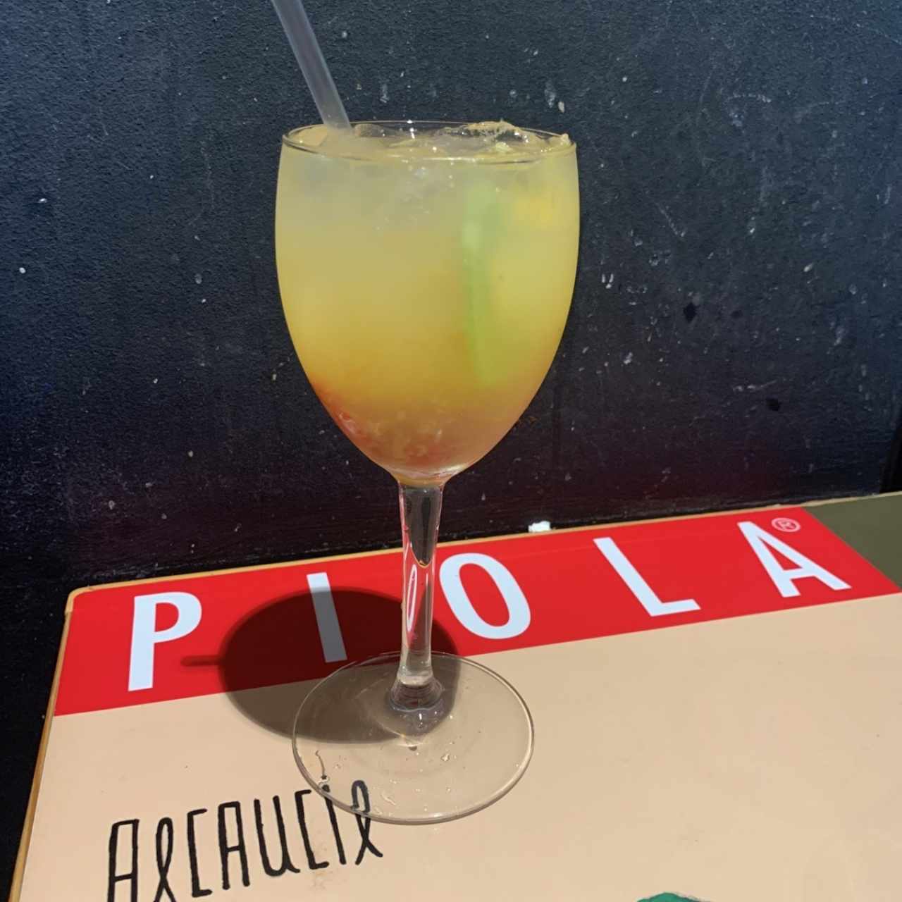 sangria con vino blanco
