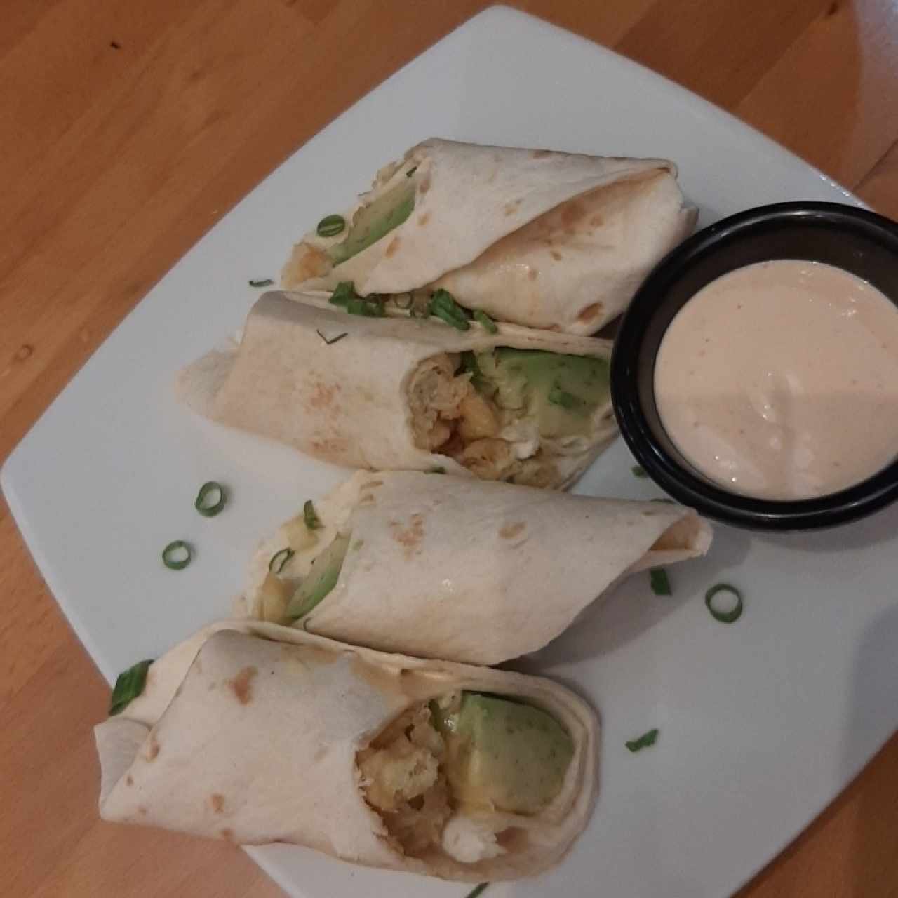 Tacos de camarones con toque picante