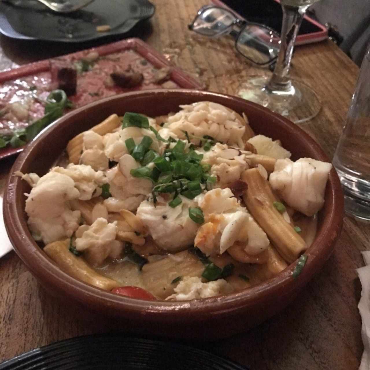 langosta con rigatoni