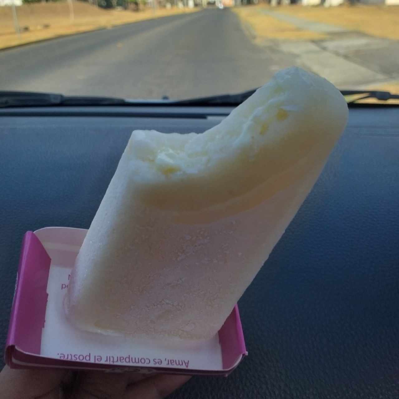 paleta de guanábana con leche condensada