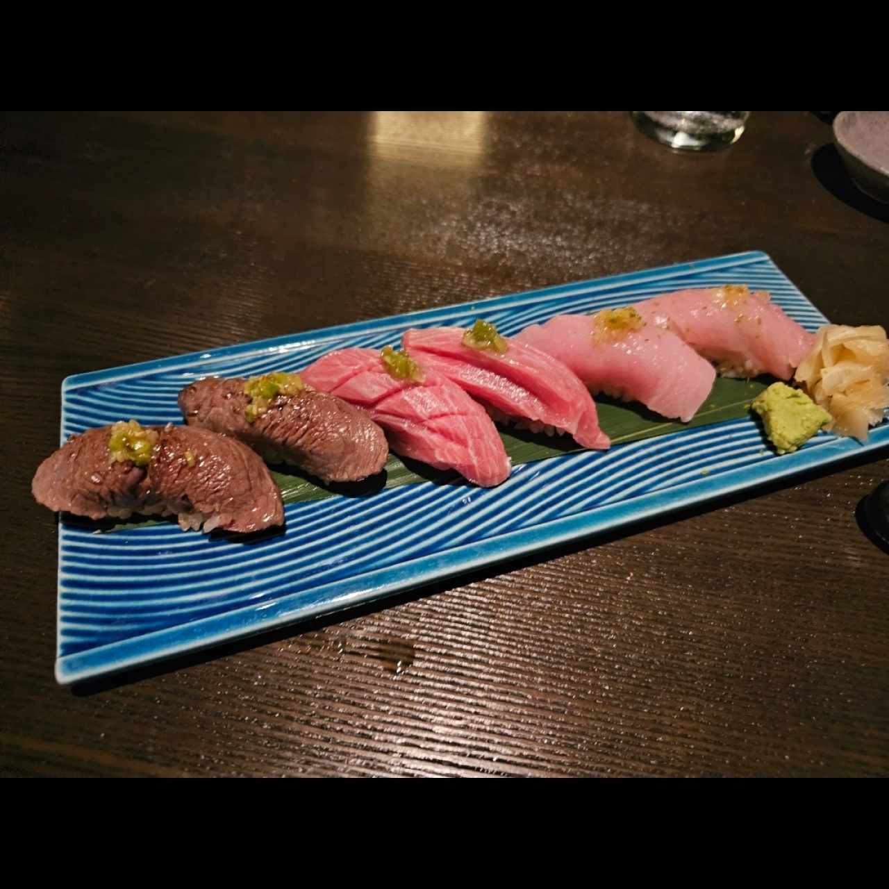 NIGIRI +SASHIMI - CHU- TORO+ Hamachi y Vagyu