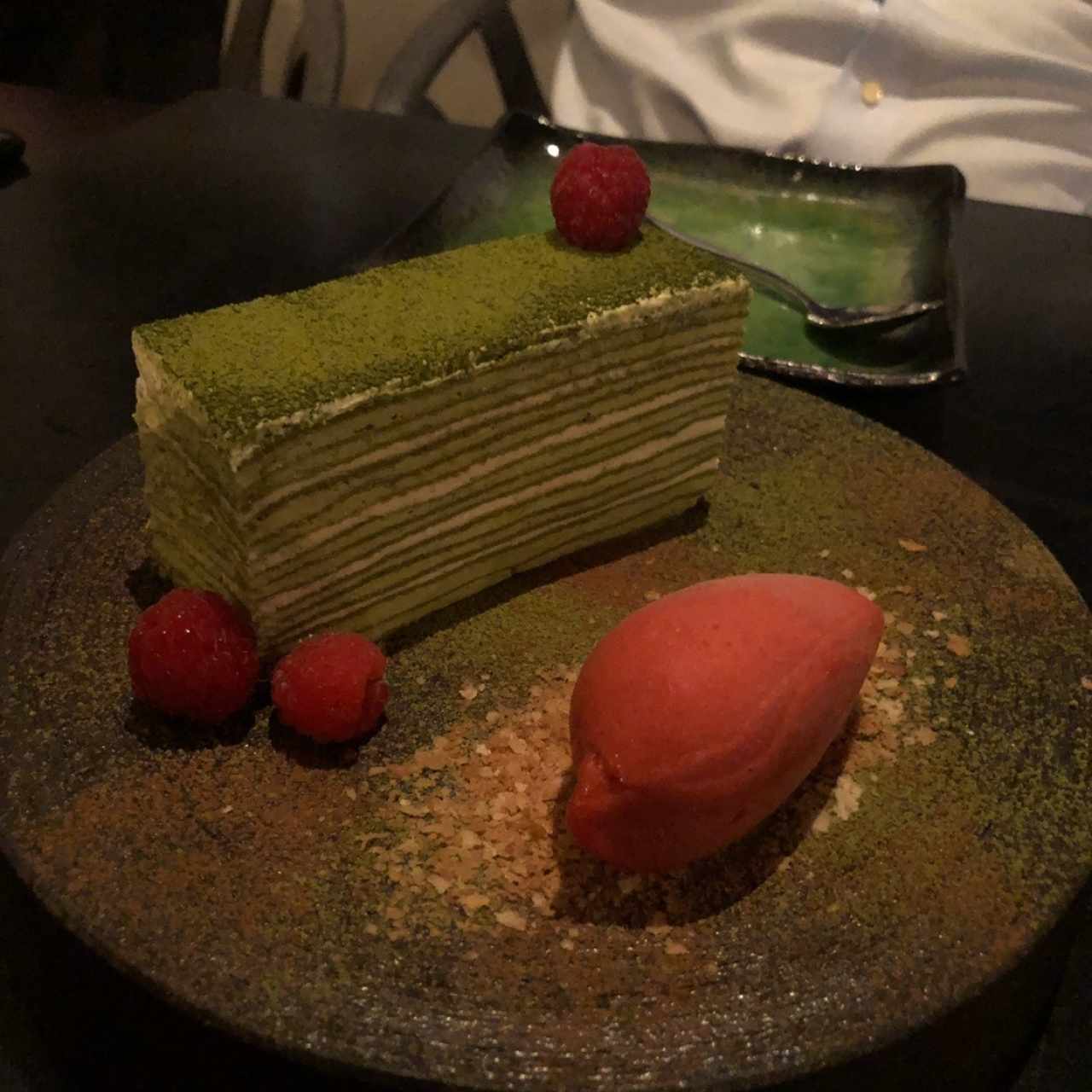 green tea cheesecake